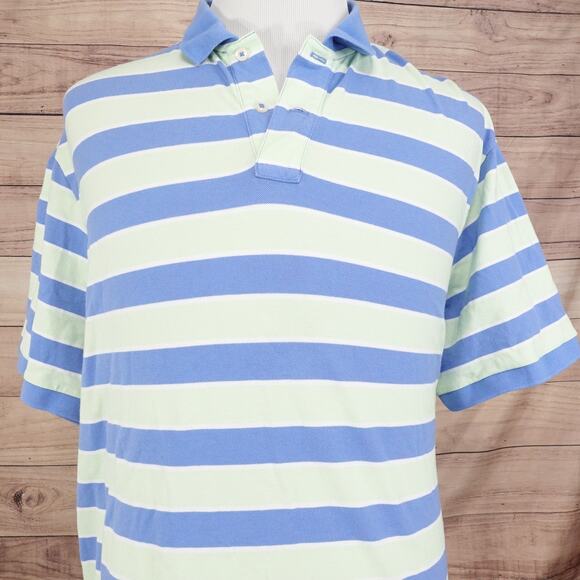 Daniel Cremieux Polo Shirt Mens 2XL Blue Green Classics Short Sleeve Casual - Picture 1 of 8